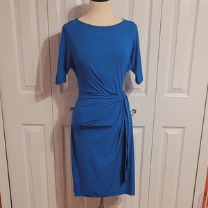 Ann Taylor Sash Belted Blue Dress - Size XS